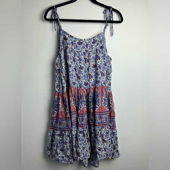 Lucky Brand Dresses & Skirts - Lucky Brand Mixed print Tie Sleeve Midi Dress size Medium